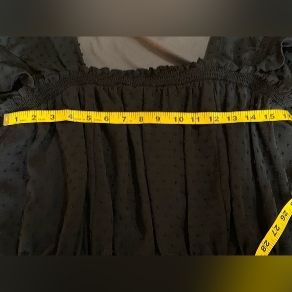 Mustard seed black crop top size L - Picture 2 of 6